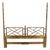 Faux Bamboo c1970s Tortoise Finish King Size Decorative Headboard Bed MINT! For Sale