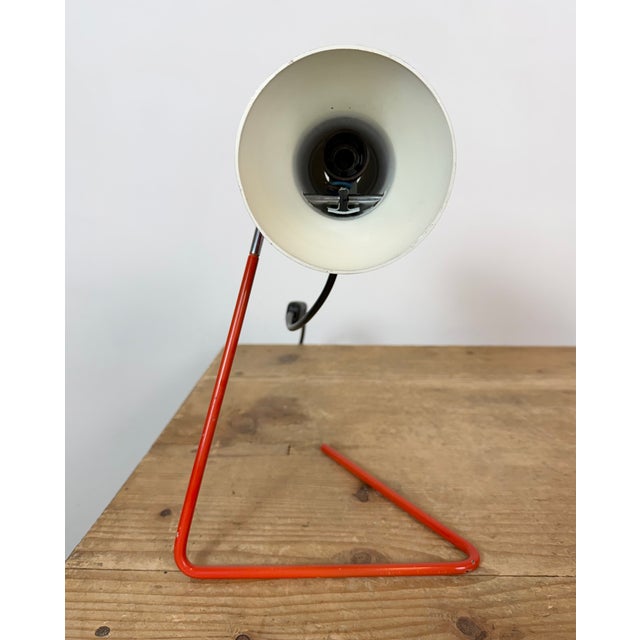 Vintage Red Table Lamp by Josef Hurka for Drupol, 1960s For Sale - Image 14 of 18
