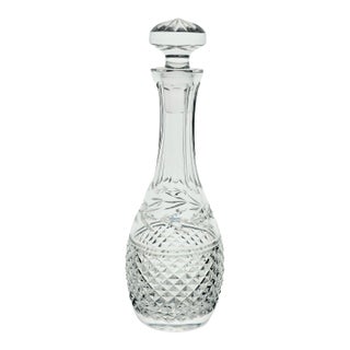 Late 20th Century Waterford Glandore Irish Crystal Decanter With Original Stopper For Sale