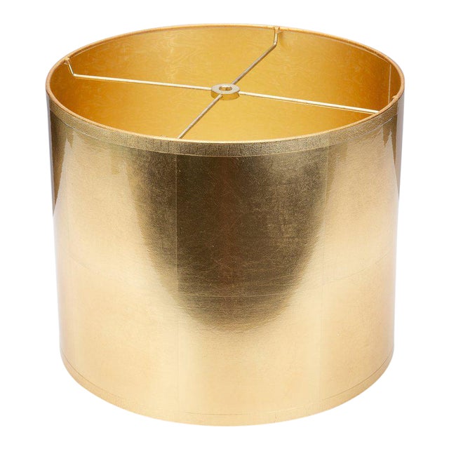 Round Gold Foil Lamp Shade Chairish