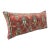 Handwoven Antique Caucasian Lumbar Pillow Cover – Tribal Design -16'' X 35'' For Sale