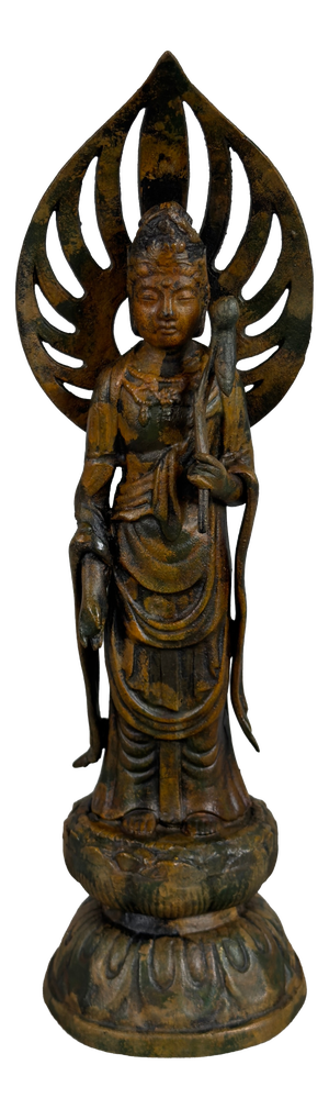 Artigianale, Buddhist Bodhisattva Statue, 1920s, Metal