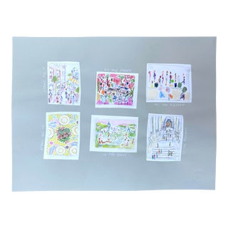 Happy Menocal Sketch Exploration Series Collage For Sale