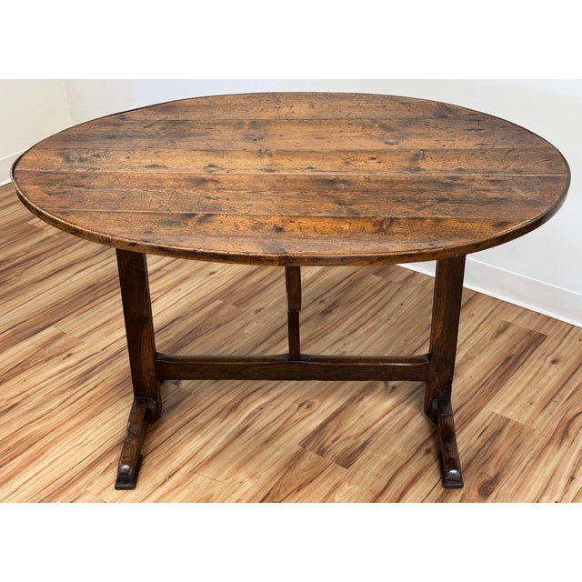 Antique Flip Top Wine Tasting Table For Sale In Kansas City - Image 6 of 15