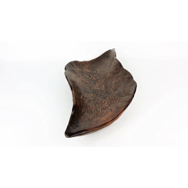 Brutalist Large Brutalist Carved Palm Bowl, 1960s For Sale - Image 3 of 13