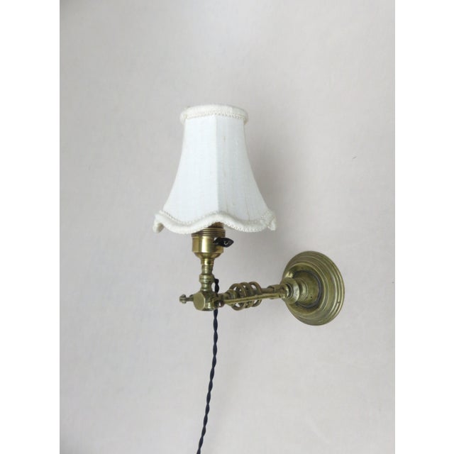 Beige Art Nouveau Bronze Table Lamp For Sale - Image 8 of 18