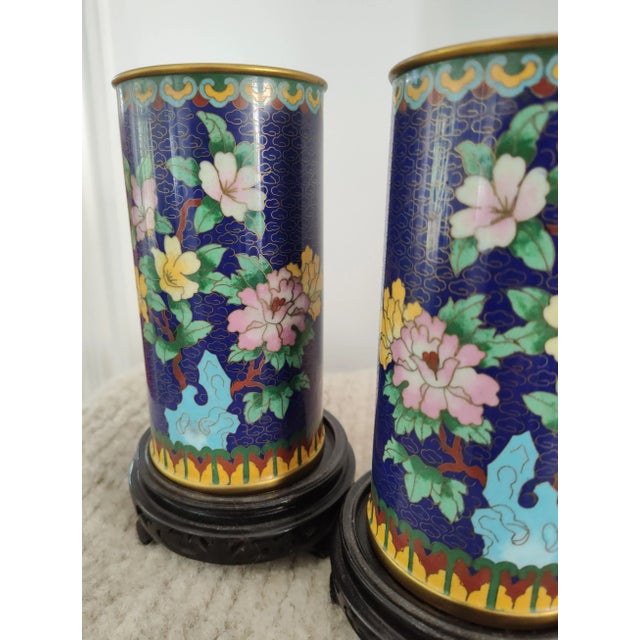 Chinese Cloisonné gold-rimmed vases are exquisite works of art that showcase the intricate and colorful Cloisonné...