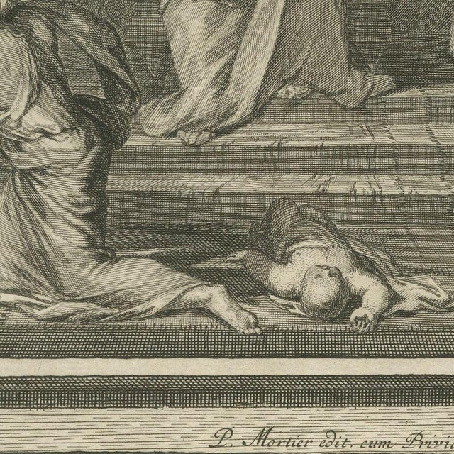 Pieter Mortier, Solomon Anointed King and the Judgment of Solomon, Pieter 1700, Engraving For Sale - Image 6 of 12
