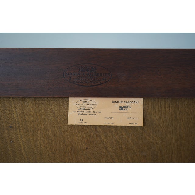 Henkel Harris Model 2365 Mahogany London Breakfront For Sale - Image 18 of 18