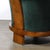 Pair of Art Deco Walnut Armchairs in Eucalyptus Mohair Velvet W/ Nickel Sabots For Sale - Image 13 of 18
