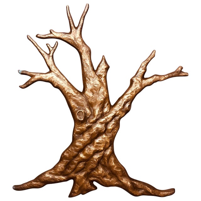 Bronze Tree Mid 20th century Garden Wall Sculpture For Sale - Image 15 of 18