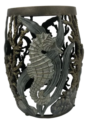 1990s Seahorse Motif Taboret