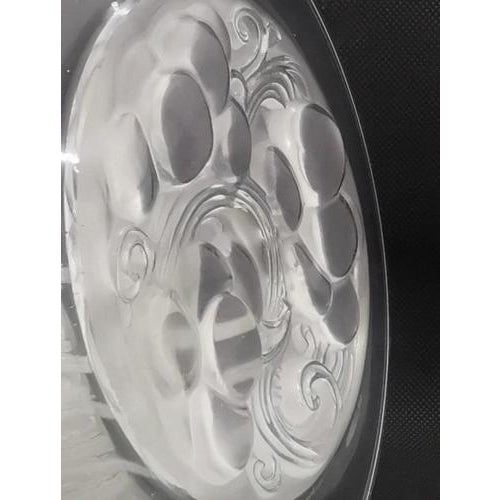 Art Deco Marienthal Brunch or Dessert Glass Plates by Rene Lalique, France, 1927, Set of 2 For Sale - Image 4 of 10