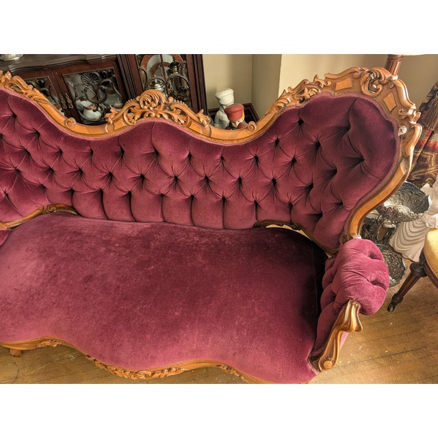 Late 19th Century Victorian Rococo Revival Sofas For Sale - Image 10 of 12