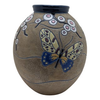 Large Art Deco Amphora Vase, 1920s For Sale