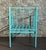 Wrought Iron Turquoise Lounge Chair for Outdoor with Grid Seat For Sale In Miami - Image 6 of 18