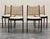 A set of 4 good Uldum Mobelfabrik Danish modern dining chairs. The chairs are well made and the rosewood is hefty and of a...