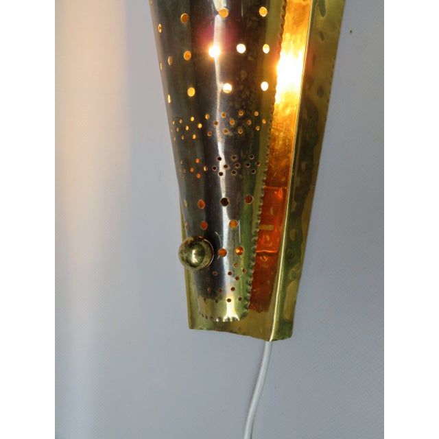Brass Wall Lights, 1950s, Set of 2 For Sale - Image 10 of 17