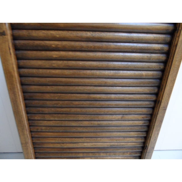 Filing Cabinet with Roller Shutter with Lectern, 1890s For Sale - Image 3 of 12
