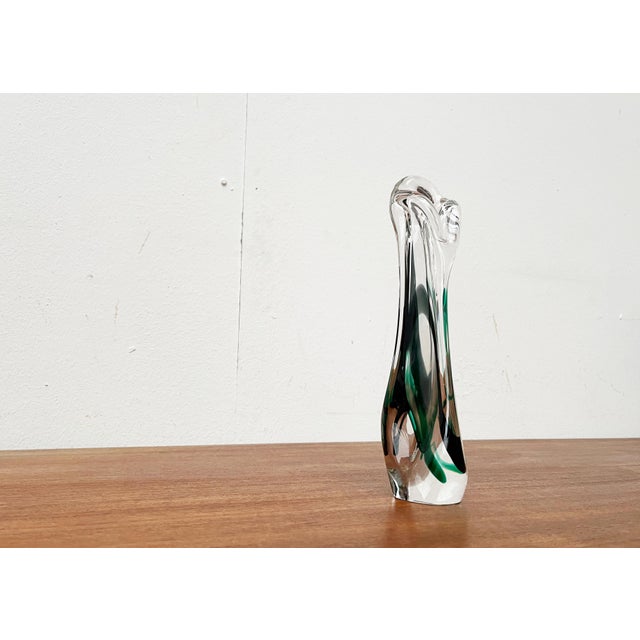 Vintage Art Glass Vase by Max Verboeket for Kristalunie Maastricht, 1970s For Sale - Image 10 of 18