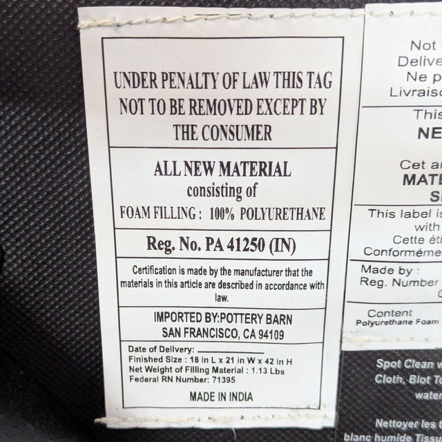 Pottery Barn Maison Leather Bar Stool For Sale - Image 9 of 9