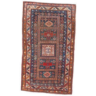 Pasargad NY Antique Russian Shirvan Lamb's Wool Rug - 3'7" x 6' For Sale