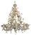Floral Venetian Ca Rezzonico Gold Chandelier in Murano Glass For Sale