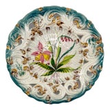 Vintage Italian Majolica Reticulated Plate (3 of 3) For Sale