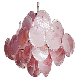 Murano Glass Disc Chandelier For Sale