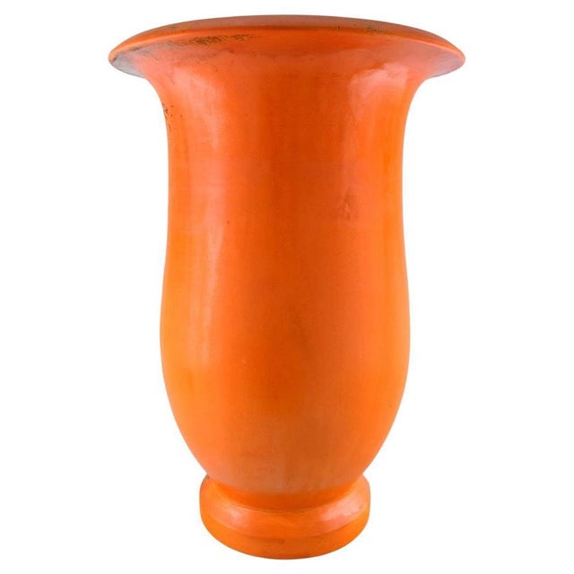 Colossal Floor Vase in Glazed Stoneware by Svend Hammershøi for Kähler, 1930s For Sale - Image 10 of 10