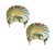 Hollywood Regency Vintage Brass Shell Candle Sconces / Holders, a Pair For Sale - Image 3 of 3