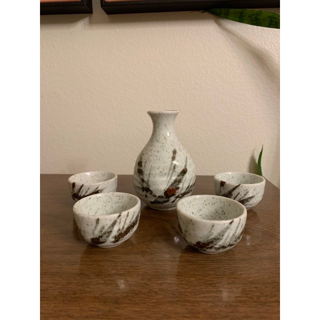 Mid-Century Modern Otagiri Omc Sake Set- 5 Pieces For Sale - Image 9 of 9