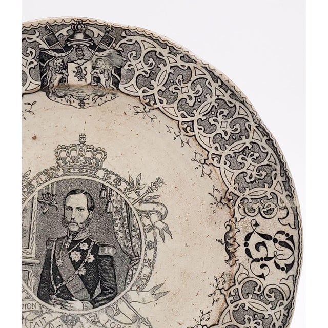 "Comte De Flandre" Plate, Belgium Circa 1860 For Sale - Image 4 of 8