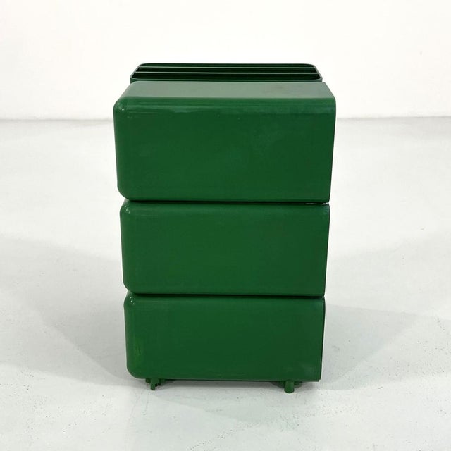 Postmodern Green Desk Storage by Georges Coslin for Longato, 1960s For Sale - Image 3 of 11