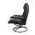 Animal Skin 1980s Vintage Ekornes Stressless Black Leather Recliner & Ottoman Made in Norway For Sale - Image 7 of 16