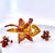 Vintage Gold-Tone Lily Brooch and Earrings Set With Pearl, 1980s, 3 Pieces For Sale - Image 9 of 9