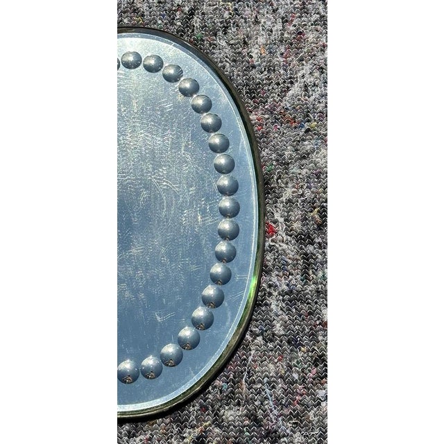 Glass Antique Rectangle Sorcerers Mirror, England, 1880s For Sale - Image 7 of 16