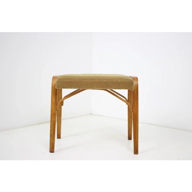 - Made in Czechoslovakia - Made of wood, fabric - Original upholstery - Good, original condition. This piece is attributed...