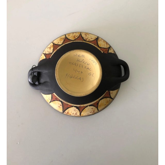 Vintage Hand Painted Footed Krater Mini Decorative Bowl For Sale In Tampa - Image 6 of 9