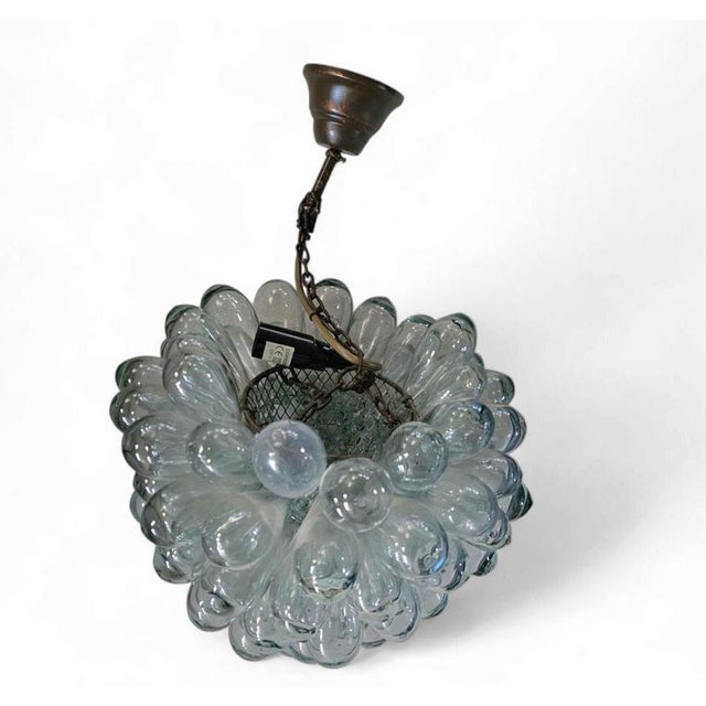 Glass Hanging Lamp in Hand-Blown Glass from Lartigiani, 1960s For Sale - Image 7 of 11
