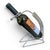 Postmodern Vintage Postmodern Industrial Coiled Wine Bottle Holder Stand For Sale - Image 3 of 16