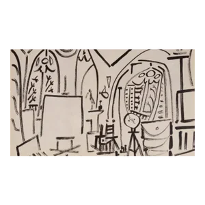 Picasso Sketchbook Carnet De La Californie Lithograph 3 Dated 3/11/1955