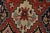 Red Heriz Rug 5’10” X 9’1” Red Wool Vintage Tribal Hand-Knotted Oriental Carpet For Sale - Image 8 of 15