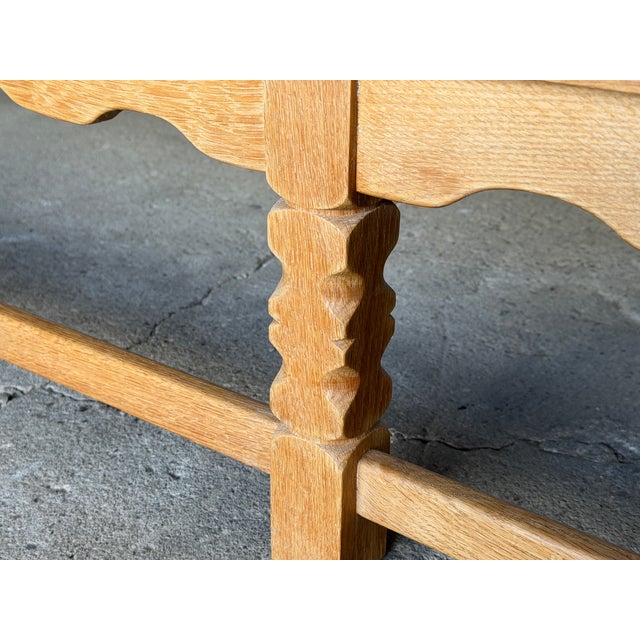 Mid-Century Danish Brutalist Sideboard in Oak by Henning Kjærnulf, 1960s For Sale - Image 11 of 15