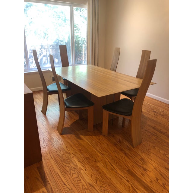 1980s Vintage Furniture Makers Danish Control Dining Table & 6 Chairs