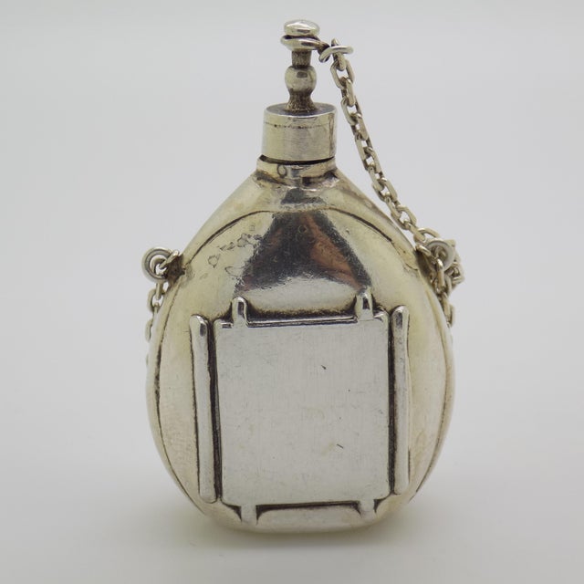 Vintage Italian Handmade Genuine Silver Canteen Perfume Bottle Figurine, 1980s For Sale - Image 11 of 11