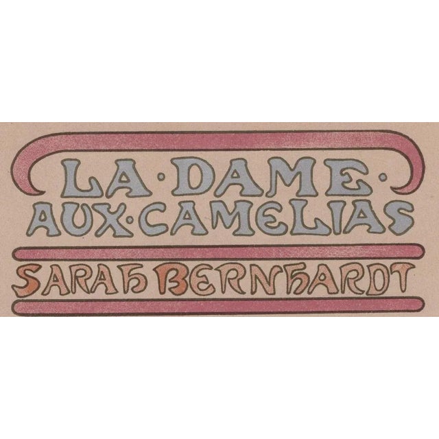 Alphonse Mucha, La Dame aux Camelias from Les Maîtres de L'Affiche, 1898, Original Lithograph For Sale - Image 4 of 17