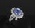Modern Late 20th Century 4.71ct Gia Ceylon No Heat Sapphire & 1.32ct Diamond Platinum Ring Size 6.25 For Sale - Image 3 of 15