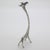 Vintage Italian Handmade Silver Stylized Giraffe with Long Neck, Tuscany, Italy, 1980s For Sale - Image 3 of 11