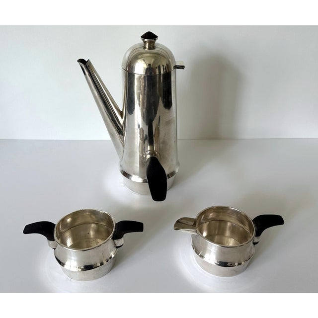 1960s Mid-Century Modern Modern Mexican Silver Coffee Set by Williams Spratling - 3 pcs For Sale - Image 12 of 15